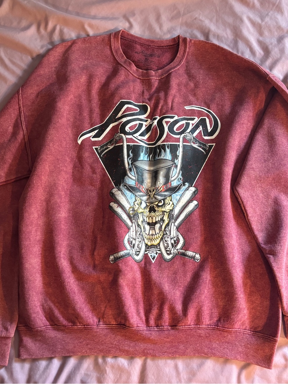 Graphic Crewneck Sweatshirt - Red